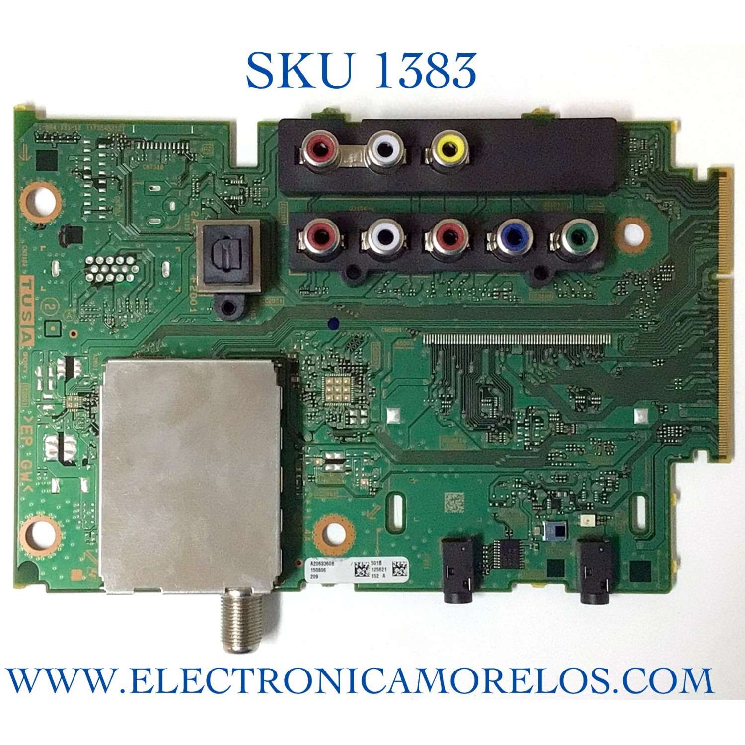 TARJETA TUNER PARA TV SONY NUMERO DE PARTE A-2063-360-B / 1-894-336-12 / 173543312 / A2063360B / PANEL YD45790LTG01 / MODELO XBR-79X900B / XBR79X900B